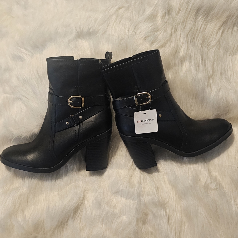 Liz Claiborne Black Ankle Boots for Women